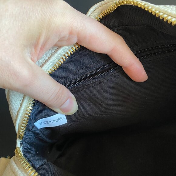 Saint Laurent Mini Lou Camera Grain De Poudre Matelasse Ivory Shoulder Bag - Picture 6 of 16